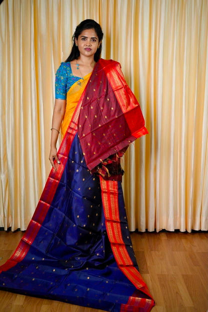 Kanchi Soft silk sarees-🥰😎📚