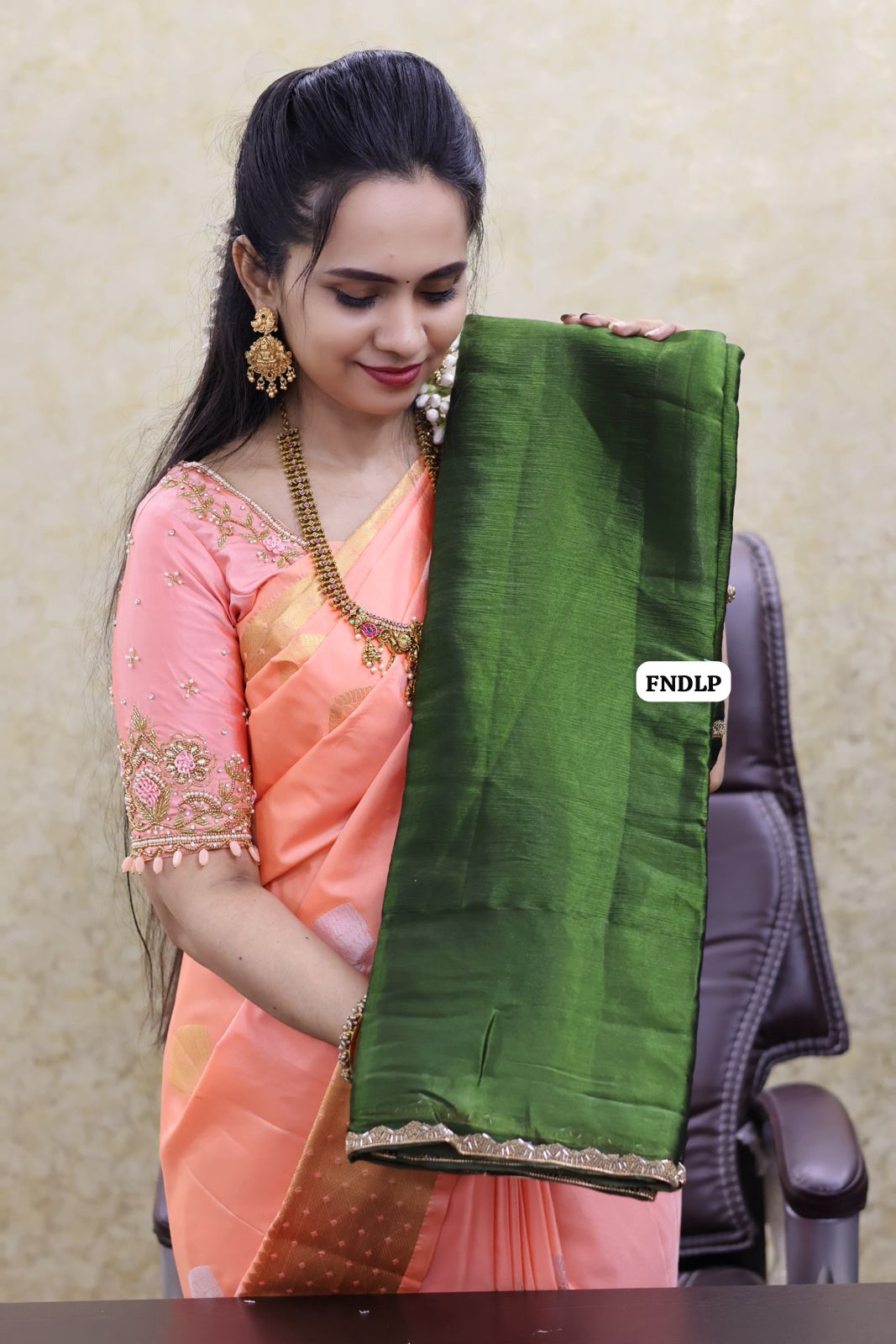 Fendy chiffon saree 🥳