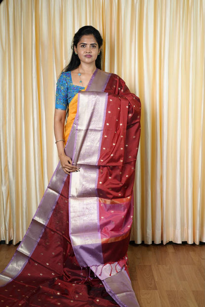 Kanchi semi silk sarees🥰😎📚