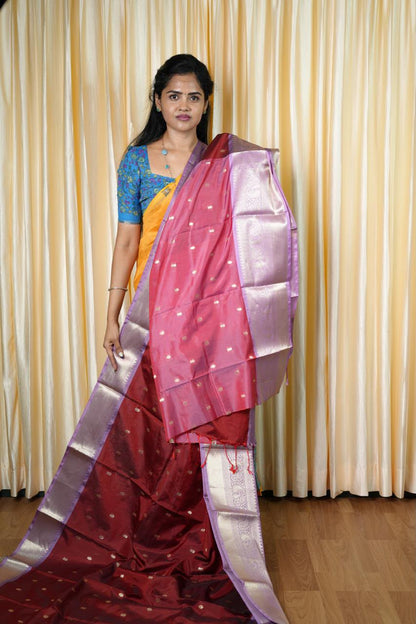 Kanchi semi silk sarees🥰😎📚