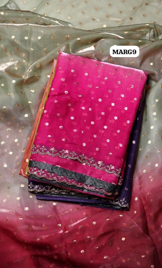 Chimmer Chiffon Saree🥳
