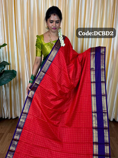 Kanchi semi silk Saree🥰😎📚