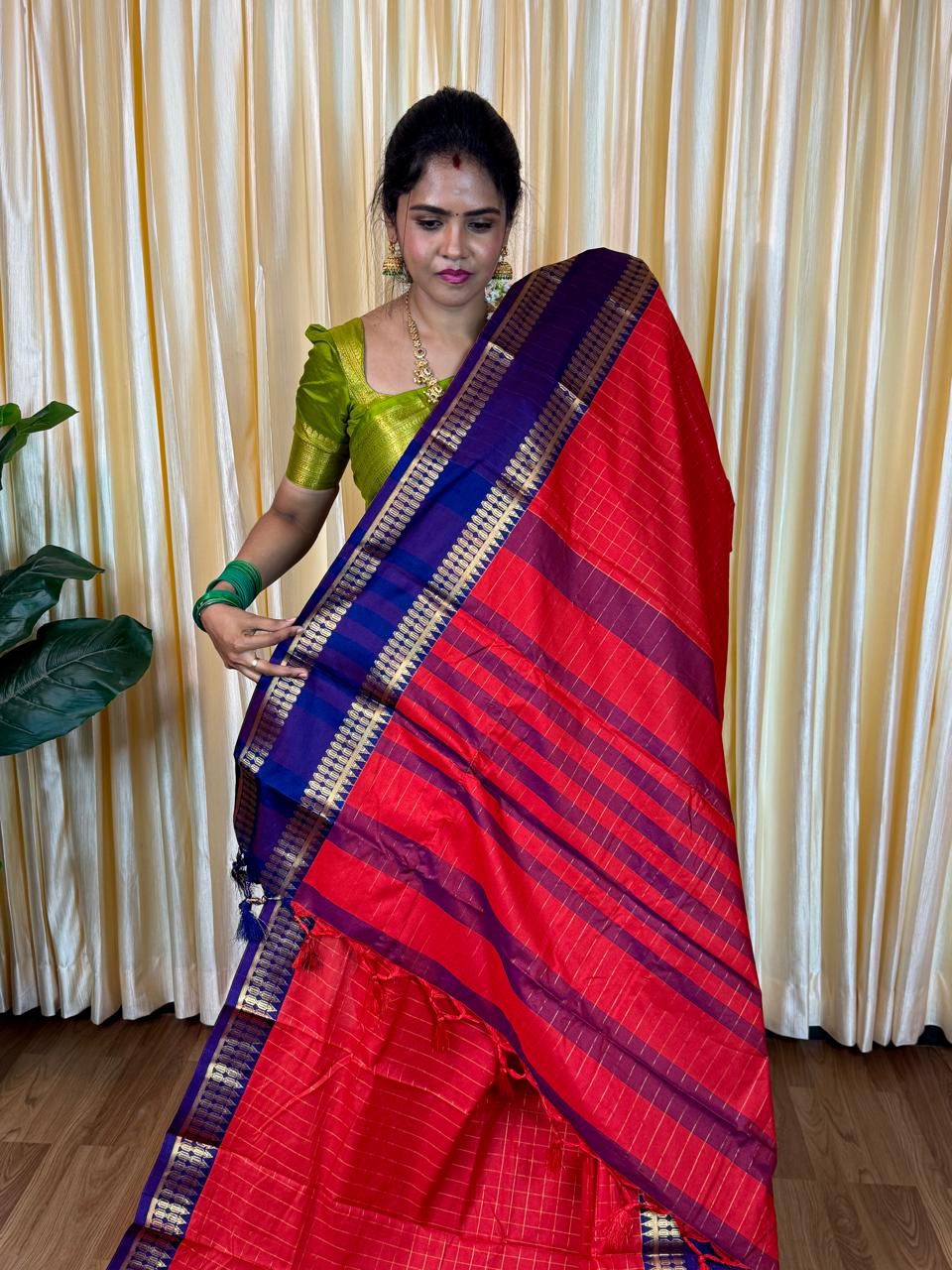 Kanchi semi silk Saree🥰😎📚