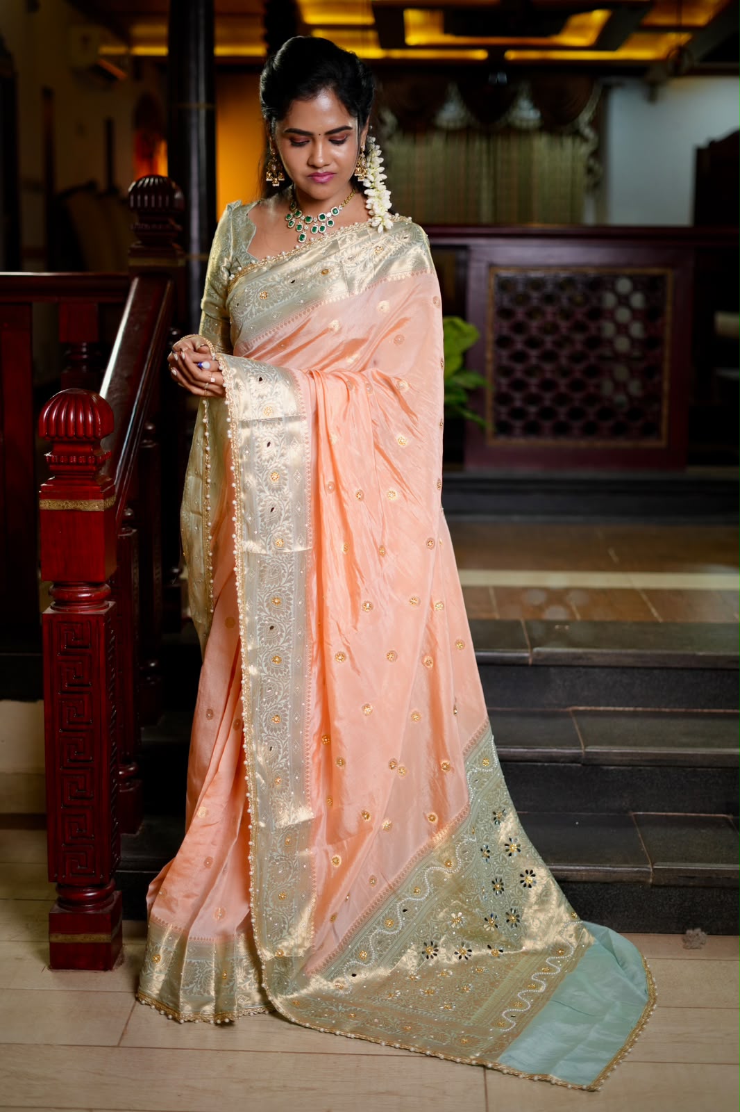 Banarasi viscose silk saree🥳