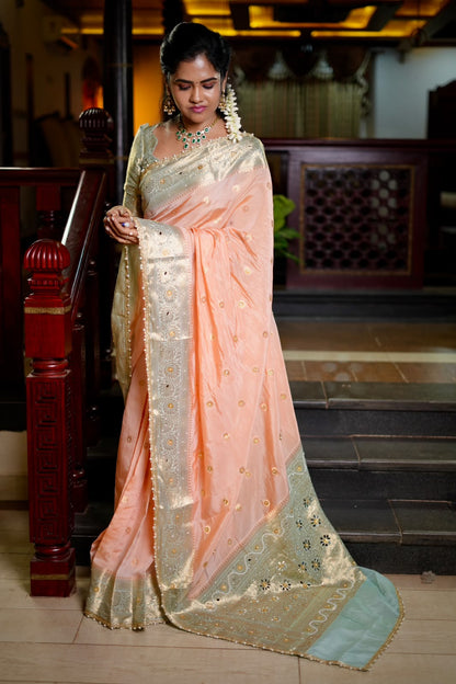 Banarasi viscose silk saree🥳
