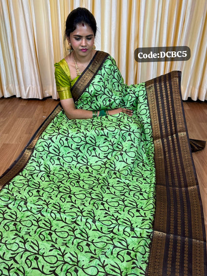 Silk mixed cotton saree🥰😎🌈📚