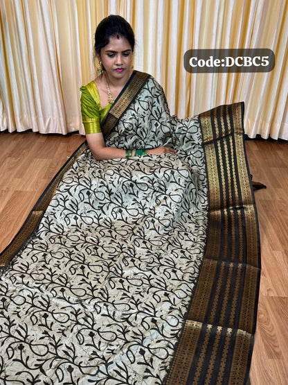 Silk mixed cotton saree🥰😎📚