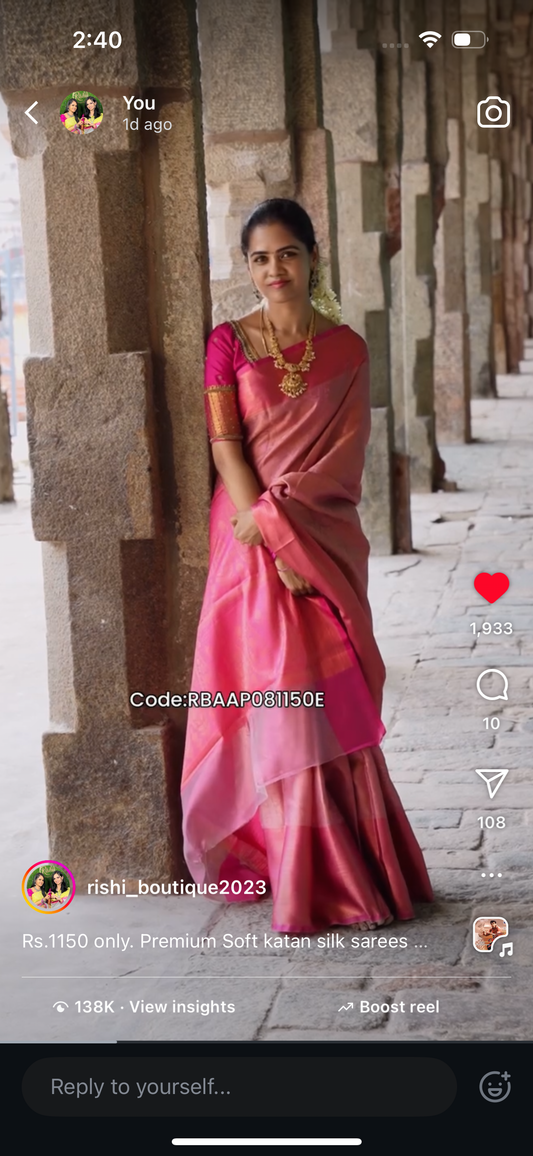 Katan silk sarees❌