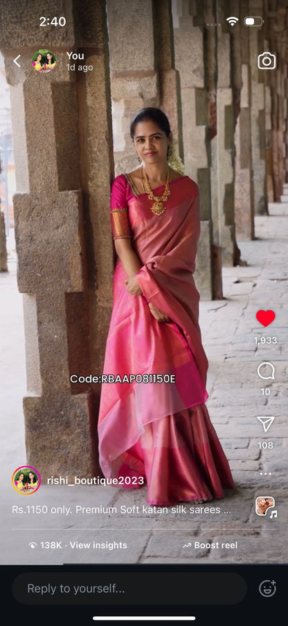 Katan silk sarees❌