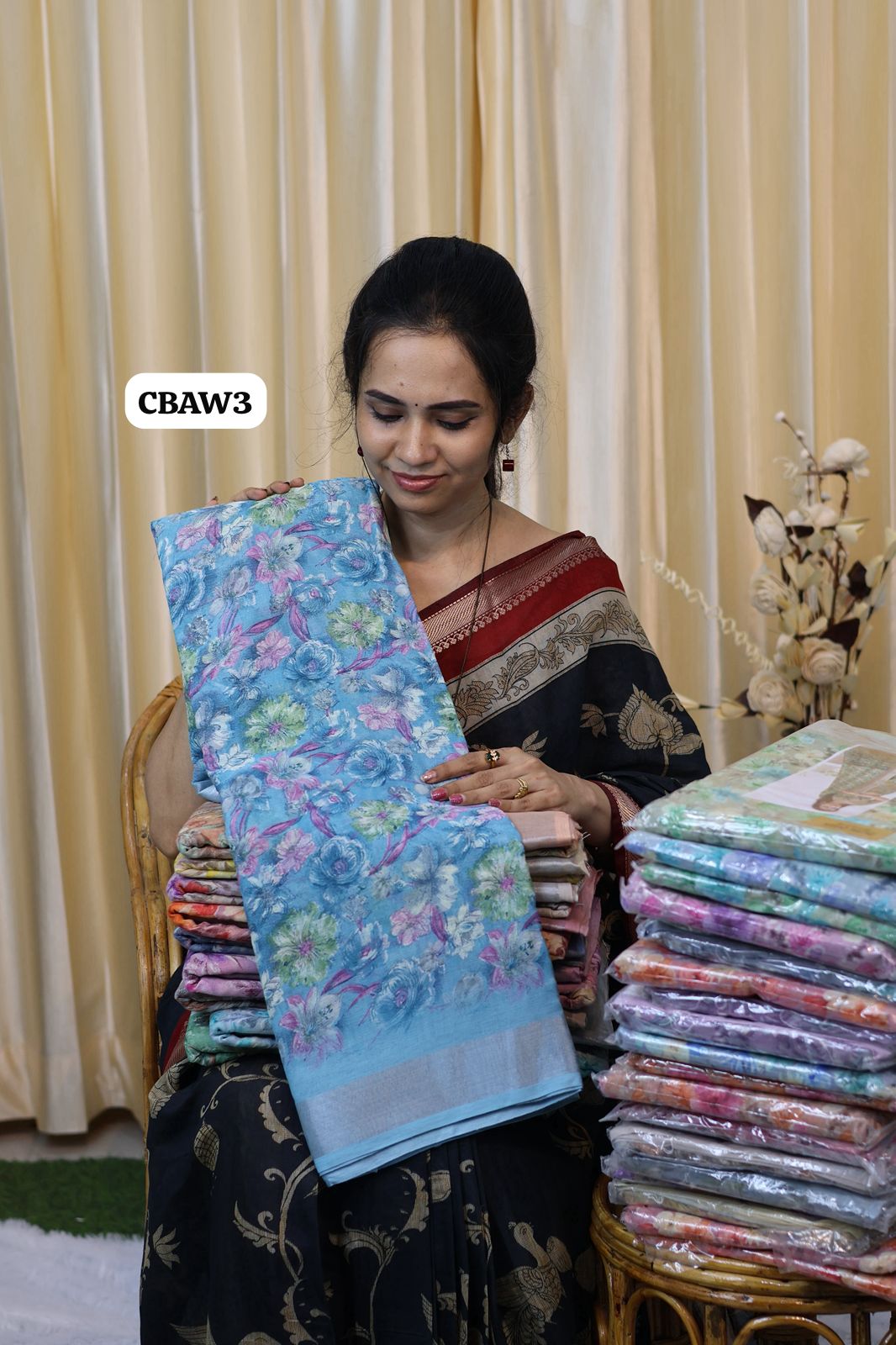 Linen cotton saree 😍Ⓜ️