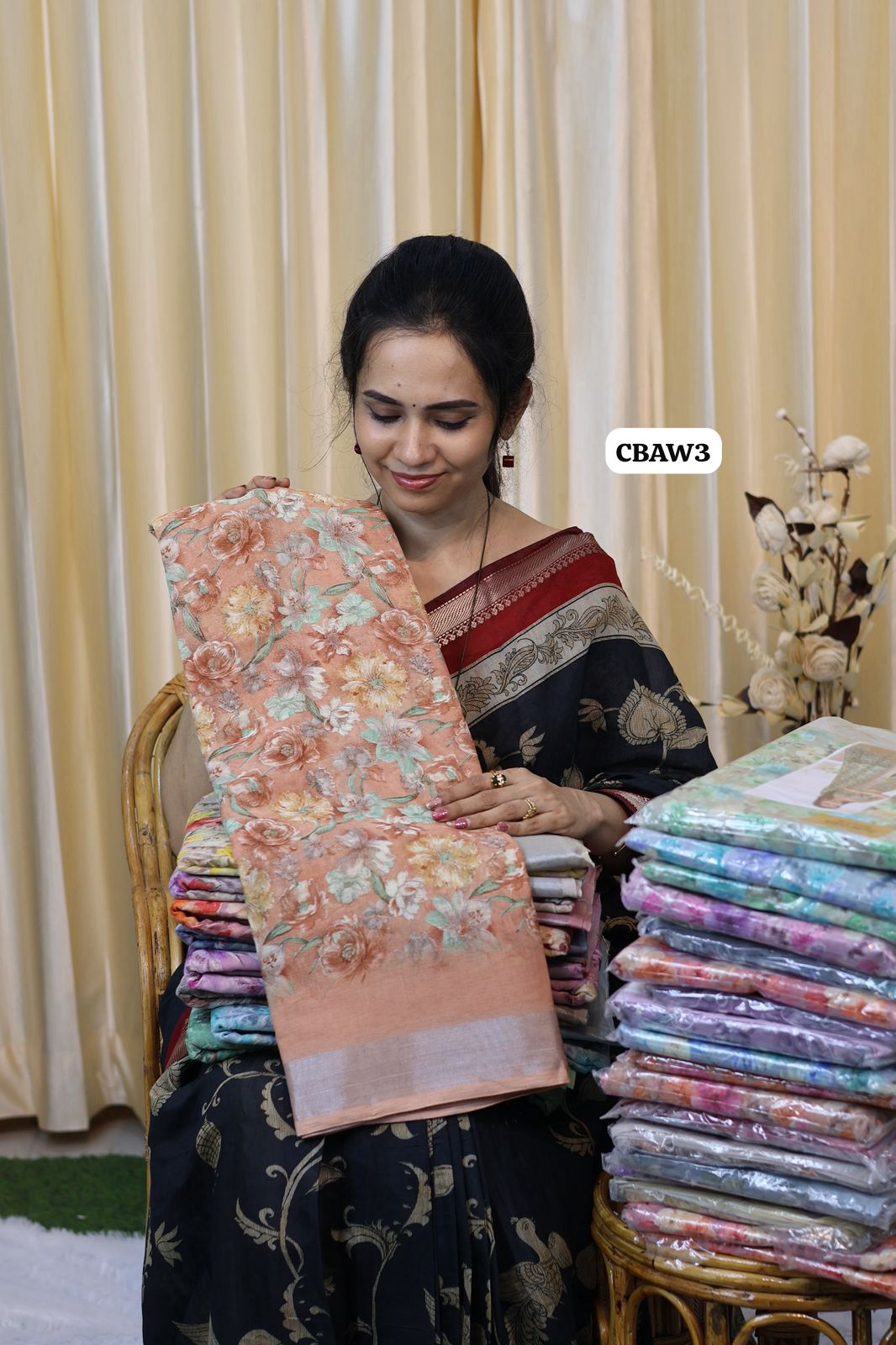 Linen cotton saree 😍Ⓜ️