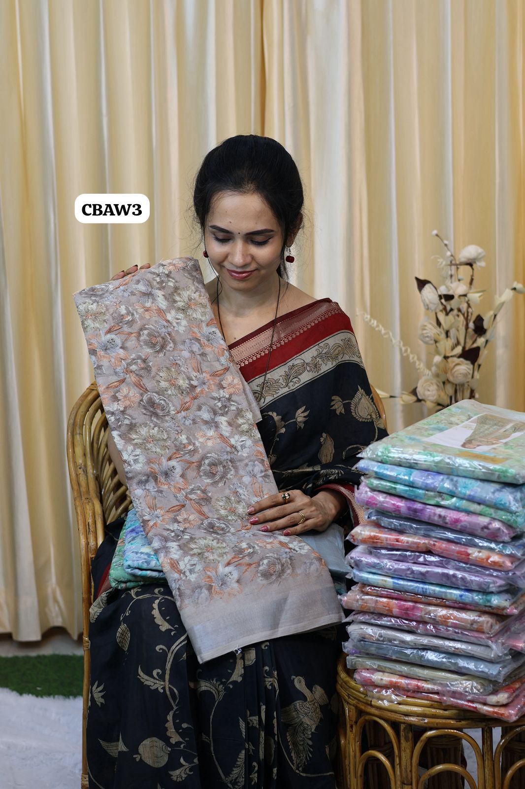 Linen cotton saree 😍Ⓜ️