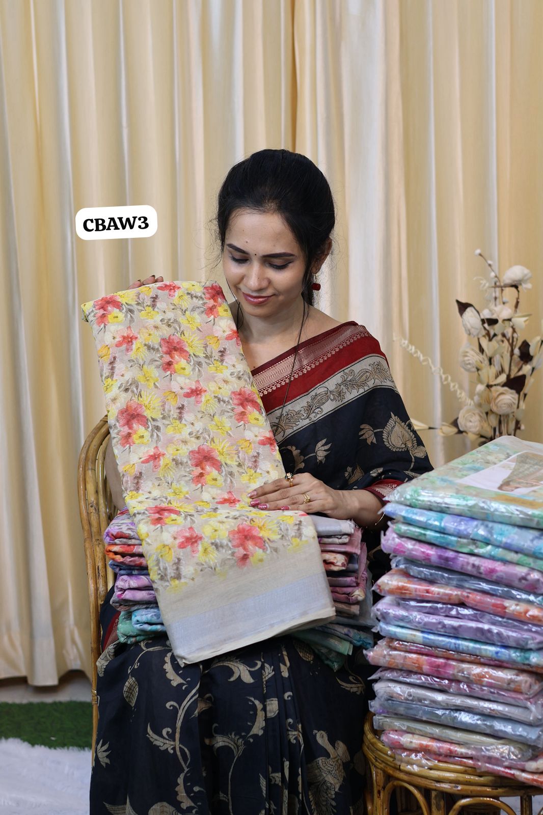 Linen cotton saree 😍Ⓜ️