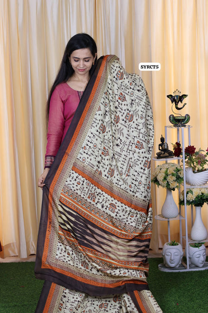 Kashmiri crepe saree 🏃‍♀️