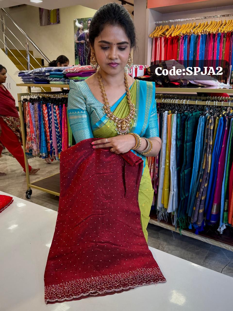 Premium space silk sarees with real jarkhan diamond work working dispatch time 🥰😎🥳