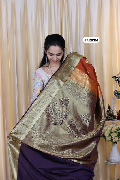 Premium Kanchi saree with rich pallu 😍⏰