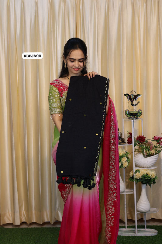 Mul cotton saree with trending design🥳