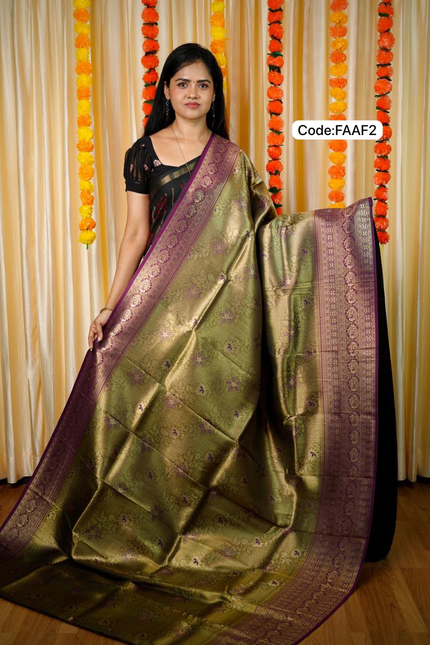 Kanchi semi silk sarees🥰😎📚