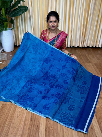 Linen cotton saree🥳