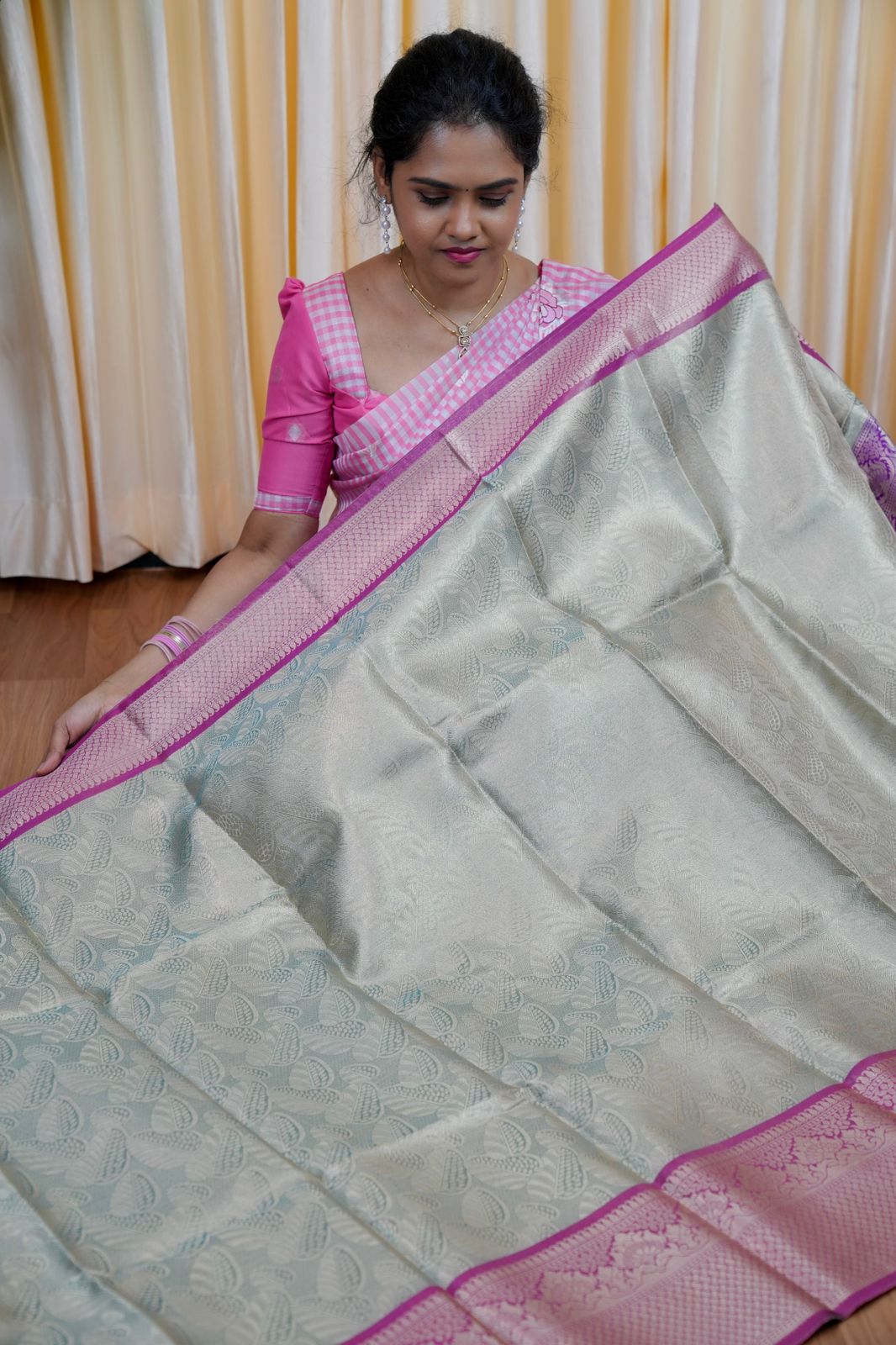Katan silks saree🥰🏃🏼‍♀️