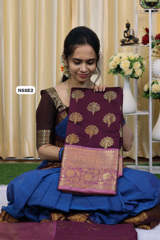 Katan warm silk saree 🥳