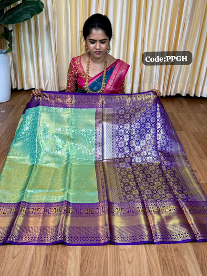 Kanchi inspired semi silk saree🥳