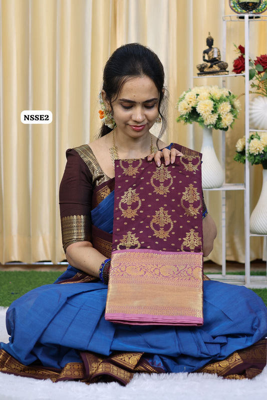 Katan warm silk saree 🥳