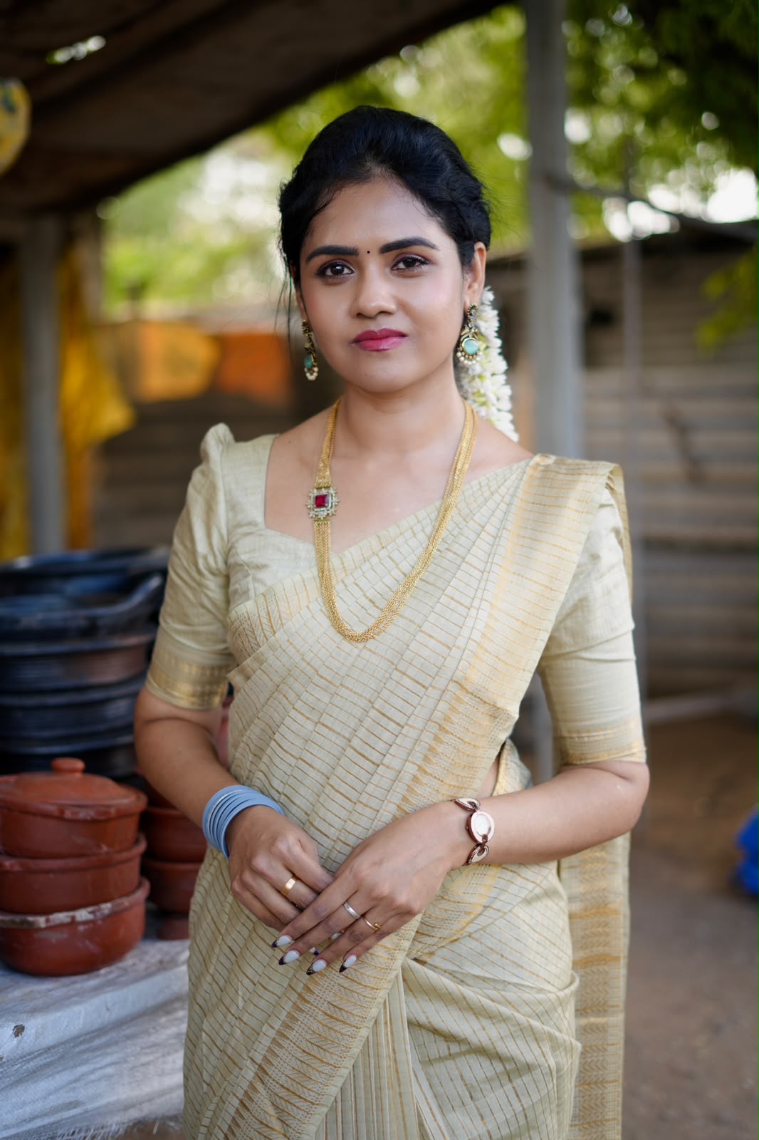 Soft Tussar with zari checks pattern 🥰😎📚