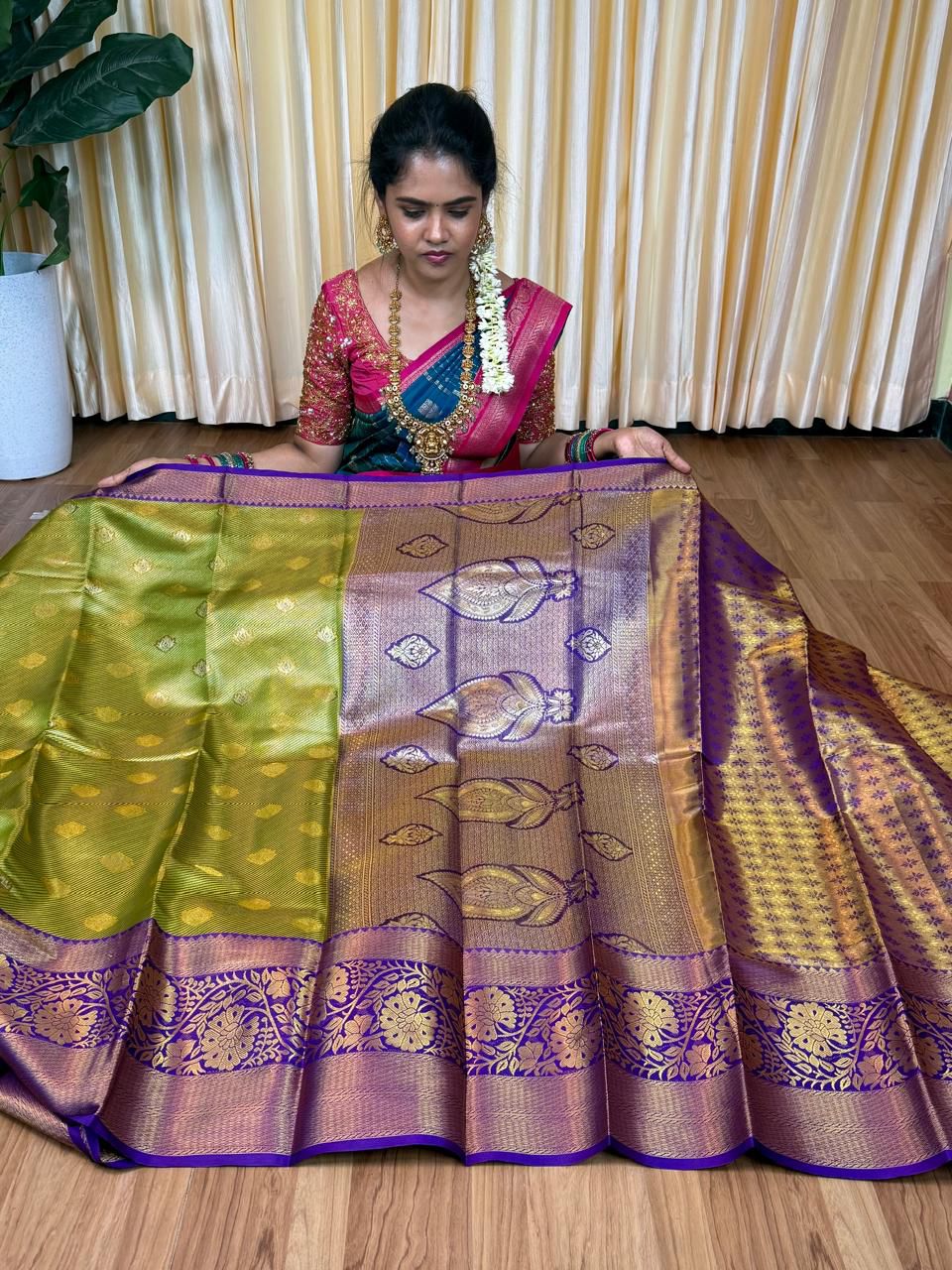 Kanchi semi silk saree🥳