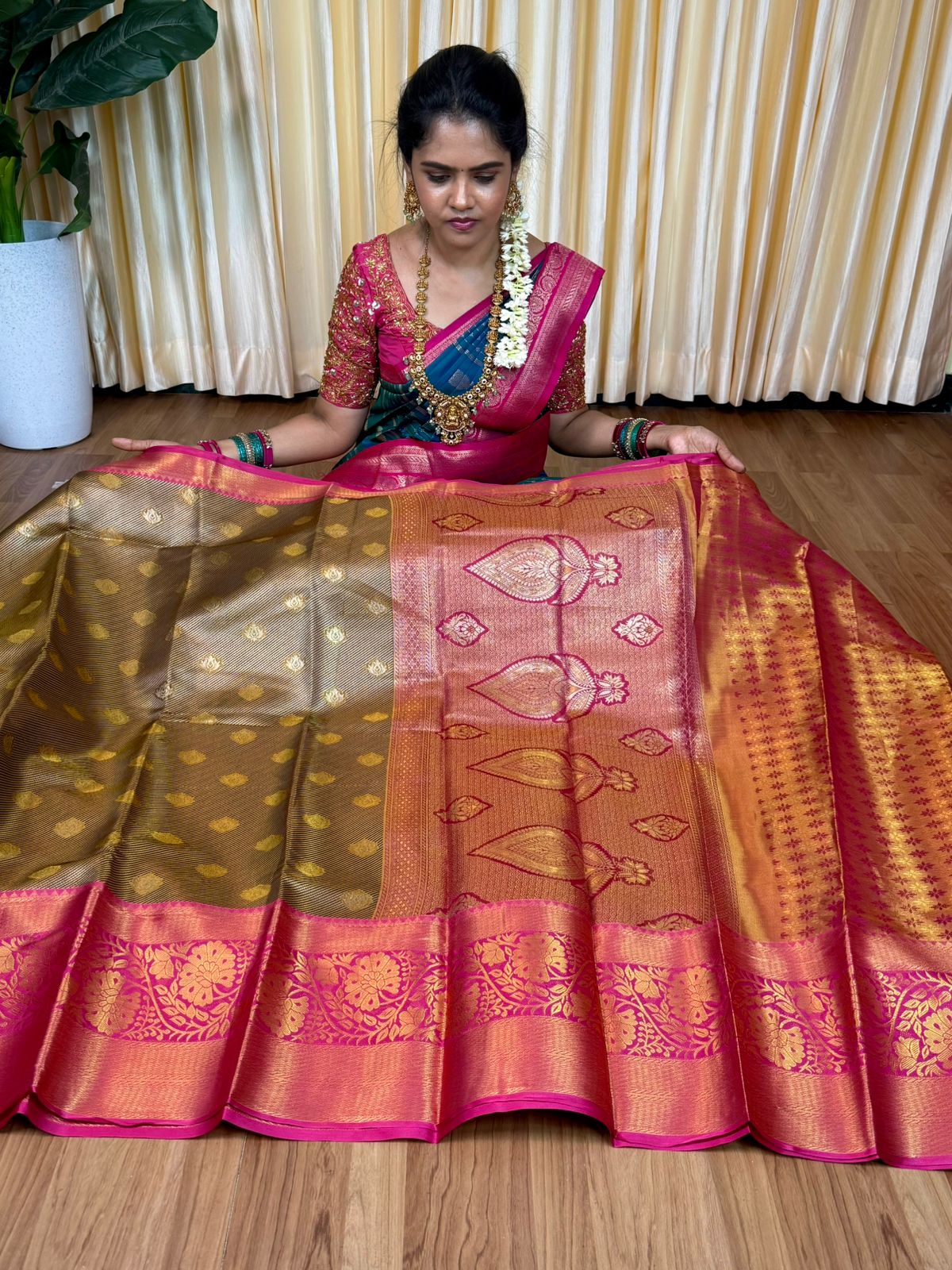 Kanchi semi silk saree🥳