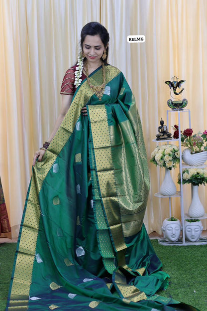 Premium kanchi semi soft silk saree😍🥳