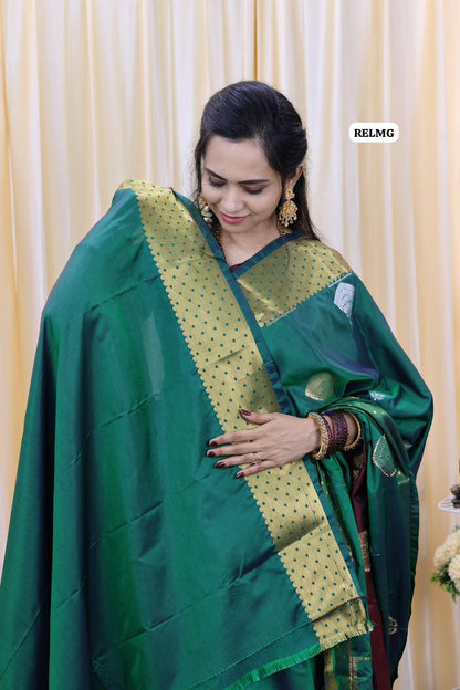 Premium kanchi semi soft silk saree😍🥳