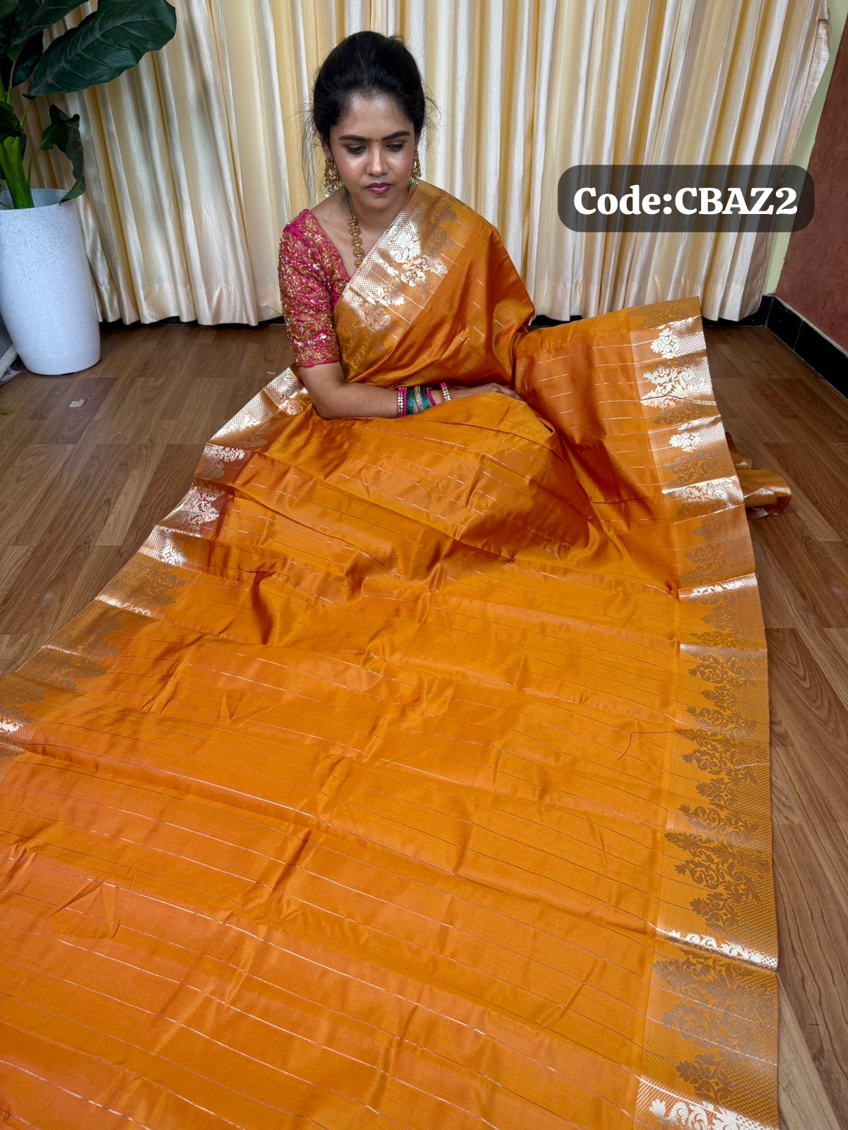 Kanchi semi silk saree🥰😎