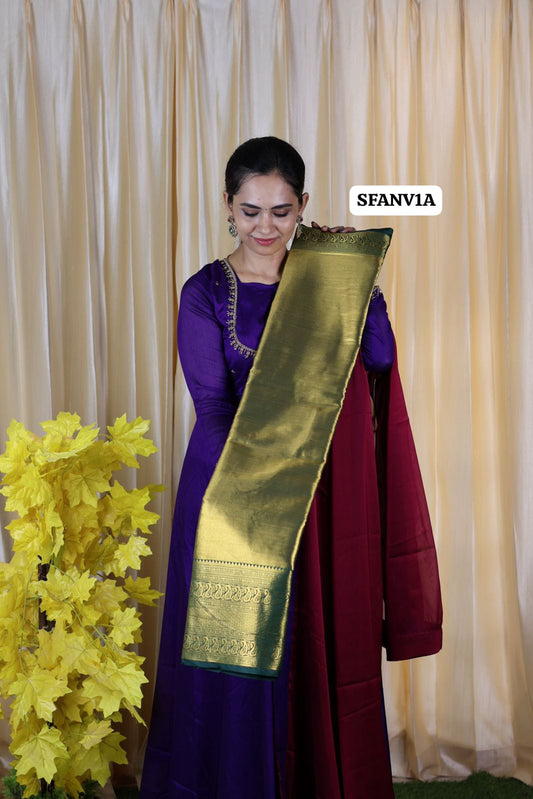 Premium Kanchi bridal semi silk saree 🥳