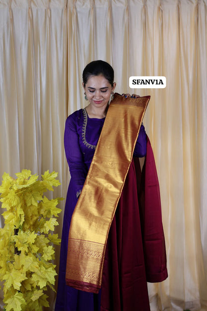 Premium Kanchi semi silk ❌