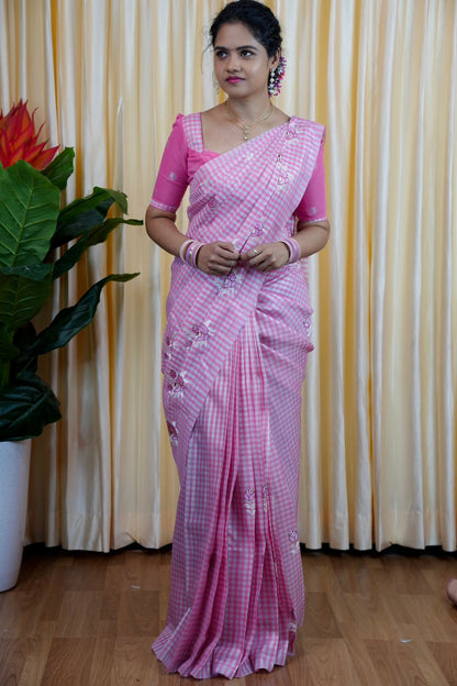 Nayanthara inspired Embroidery saree 🎁