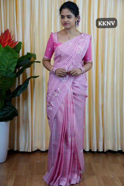 Nayanthara inspired Embroidery saree 🎁