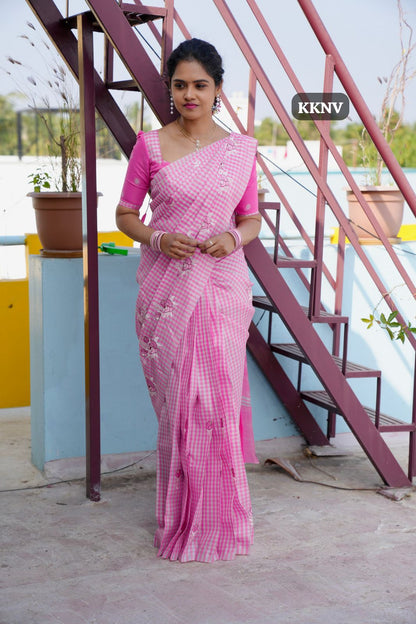 Nayanthara inspired Embroidery saree 🎁