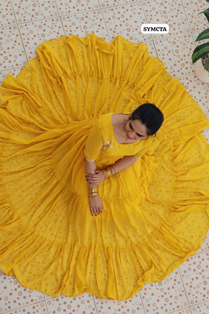 Full flair long gown with full lining 🥳