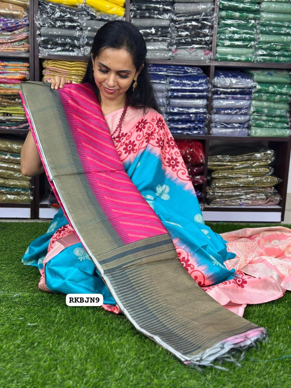 Classy cotton mix saree😍