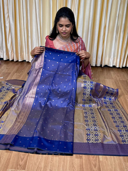 Kanchi semi silk saree🥰😎📚