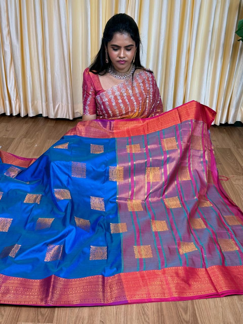 Kanchi semi silk sarees🥰😎📚
