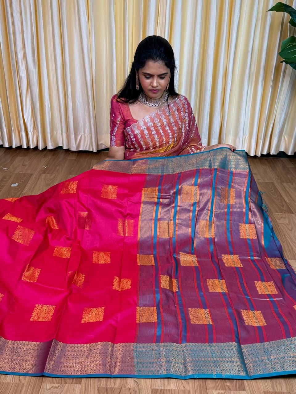 Kanchi semi silk sarees🥰😎📚