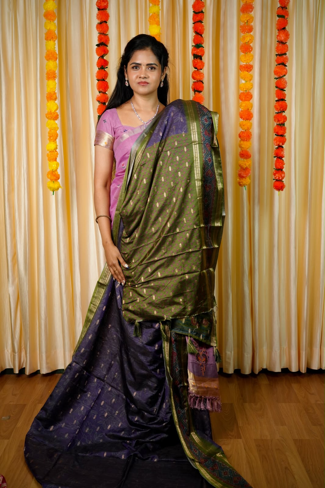 Soft Silk mixed saree🥰😎📚