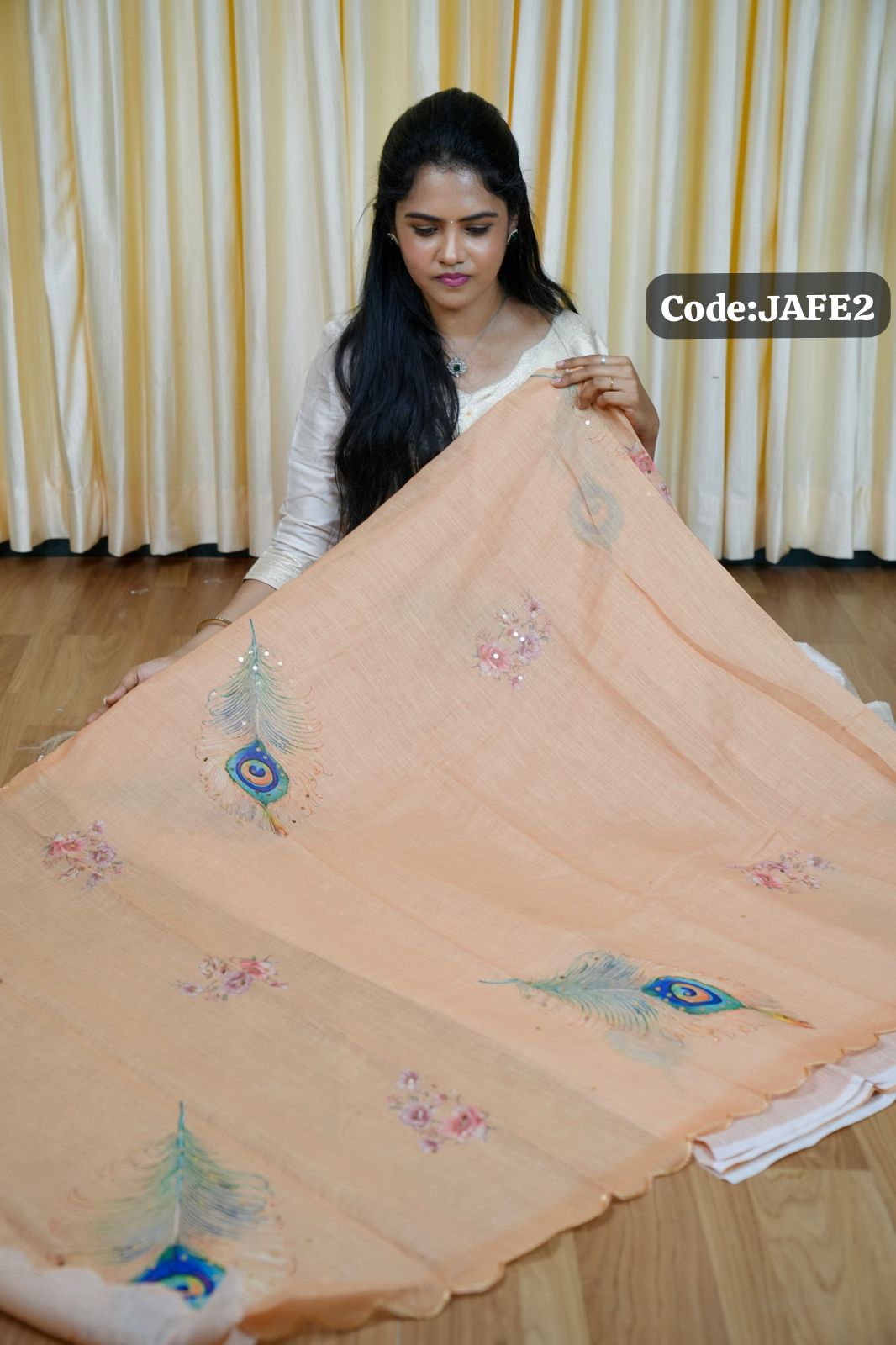Linen cotton saree🥳