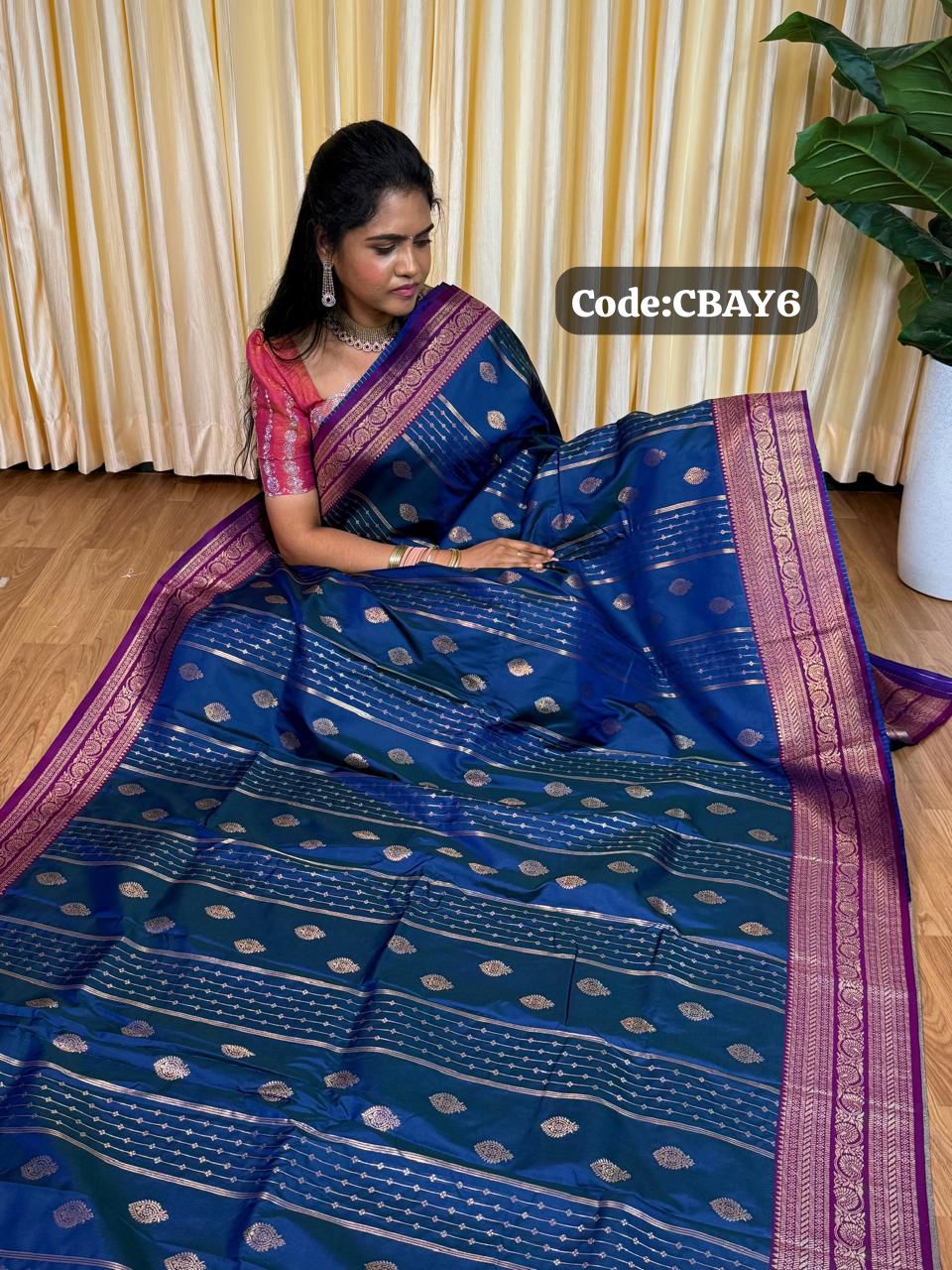 Kanchi semi silk saree with vairaoosi pattern 🥰😎🌈📚