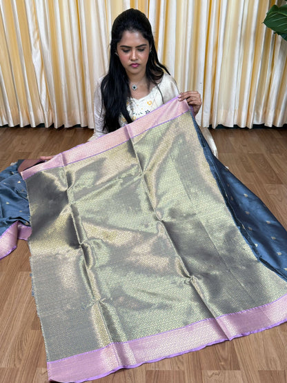 Kanchi soft silk saree🥰😎🌈📚