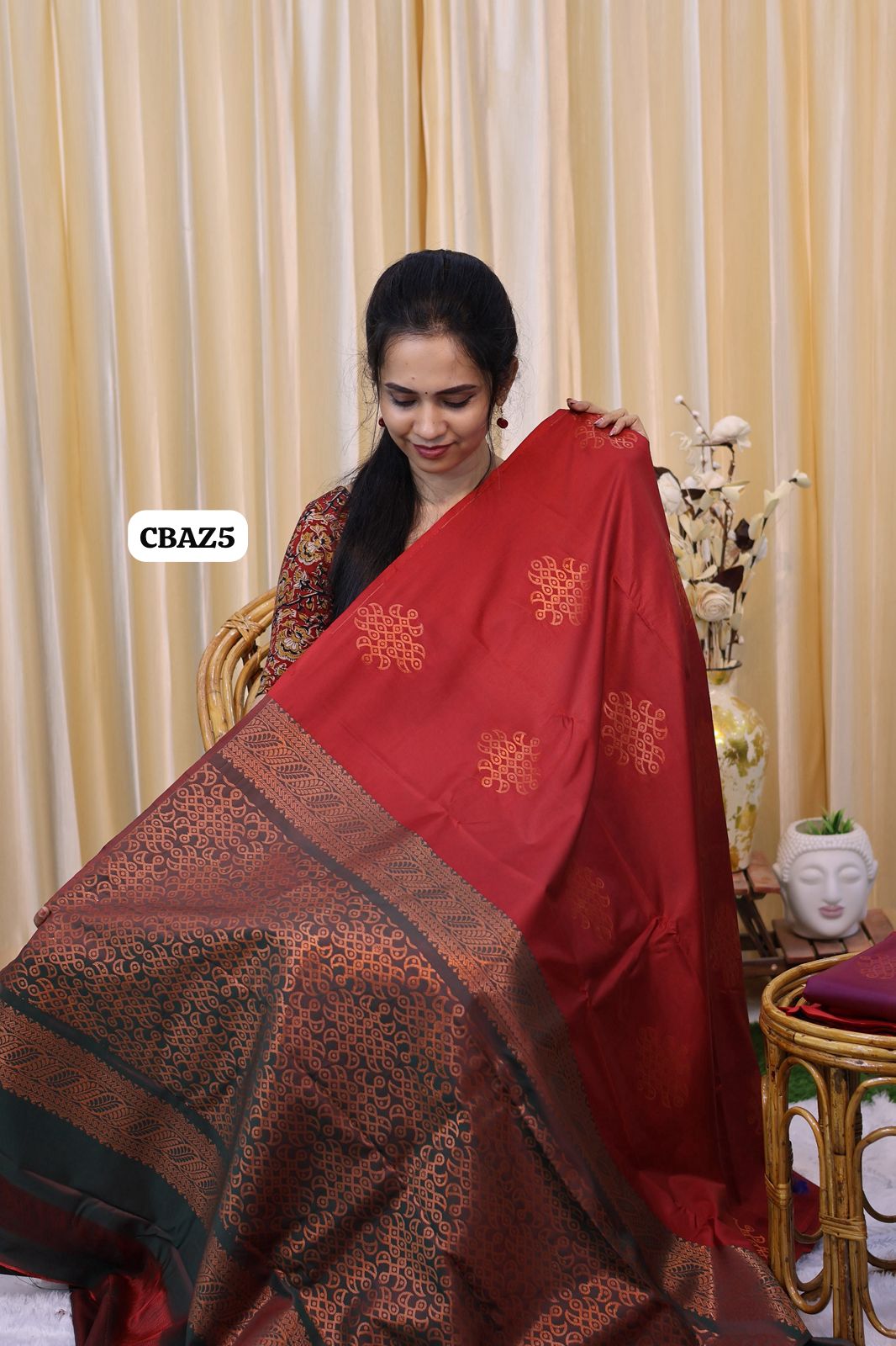 Borderless soft silk saree 😍🥳