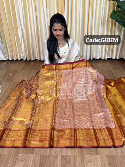 Kanchipuram inspired semi silk sarees🥳