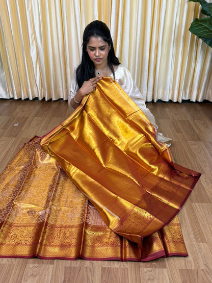 Kanchipuram inspired semi silk sarees🥳
